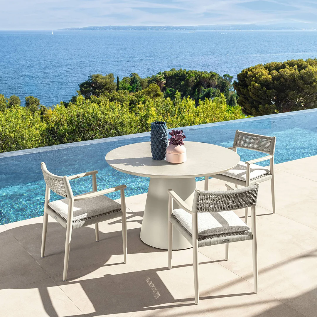 Dolce Vita Alu_Talenti_Dining Table Round 120_White_120-WW-S18-1160x620