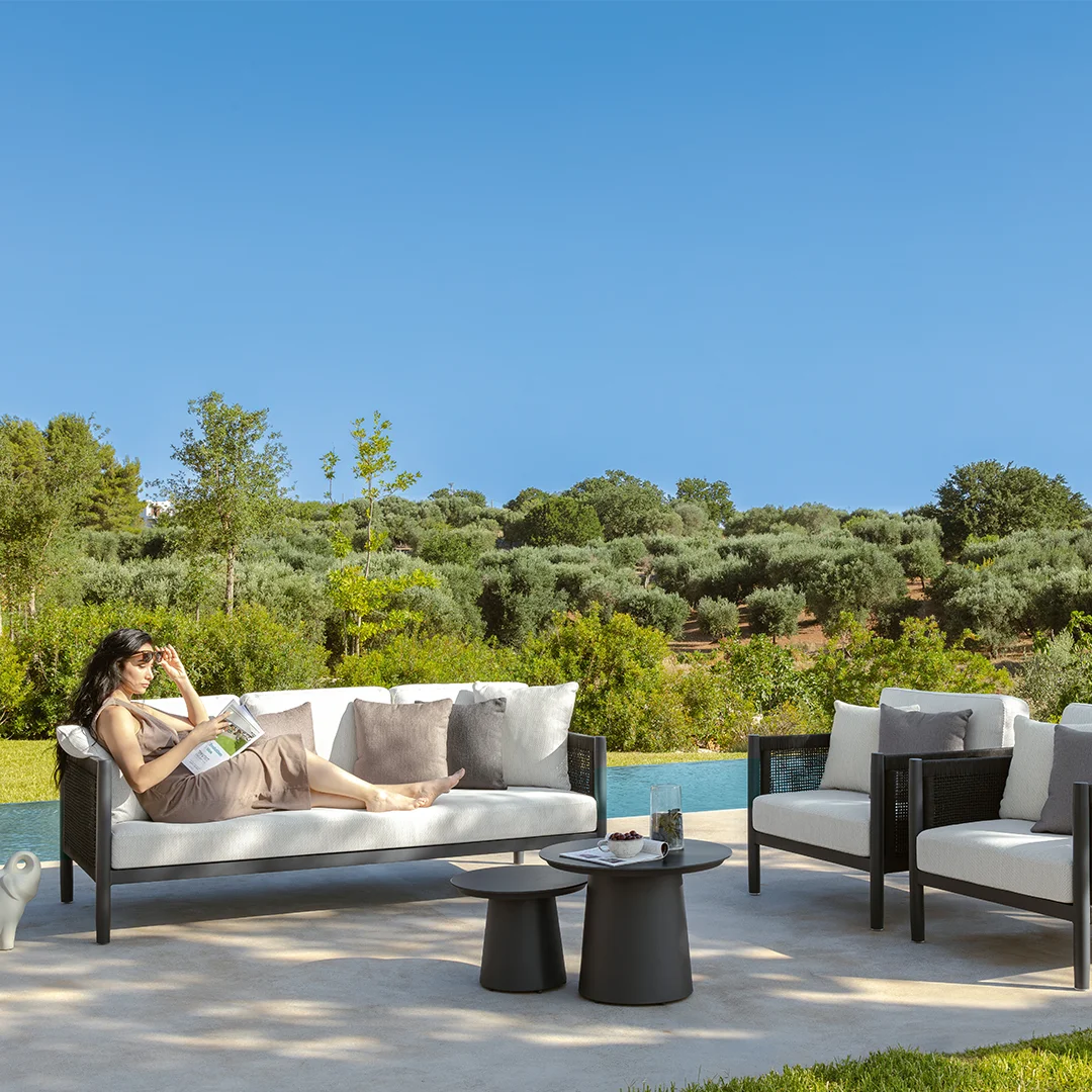 Dolce Vita Alu_Talenti_Sofa_Graphite